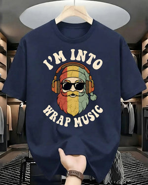"I'm All About That Wrap Music" Christmas Gift Wrapping Pun T-Shirt