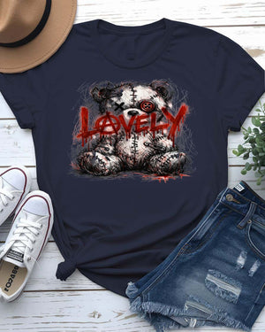 Lovely Streetwear t-shirt with modern typography graphic on oatmeal