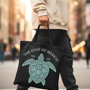 Gulf of Mexico Sea Turtle Art Tote Bag for Ocean Lovers