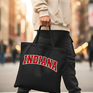 Indiana State Outline Tote Bag