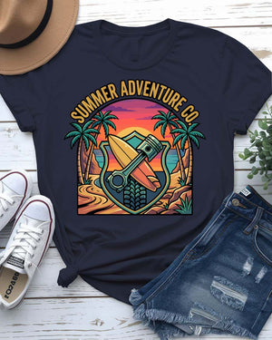 Summer Adventure Co Tee vintage mountain graphic