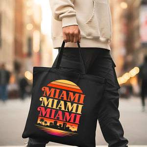 Miami City Skyline Graphic Tote Bag