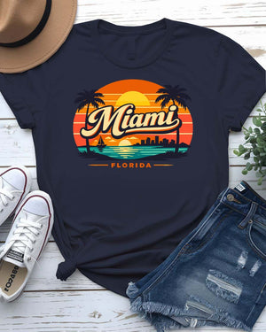 Retro Miami Graphic T-Shirt