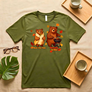 Bear-rito Time Cute Animal Pun T-Shirt