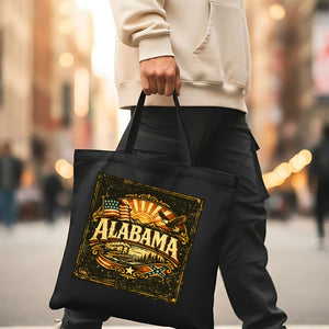 Alabama State Outline Tote Bag