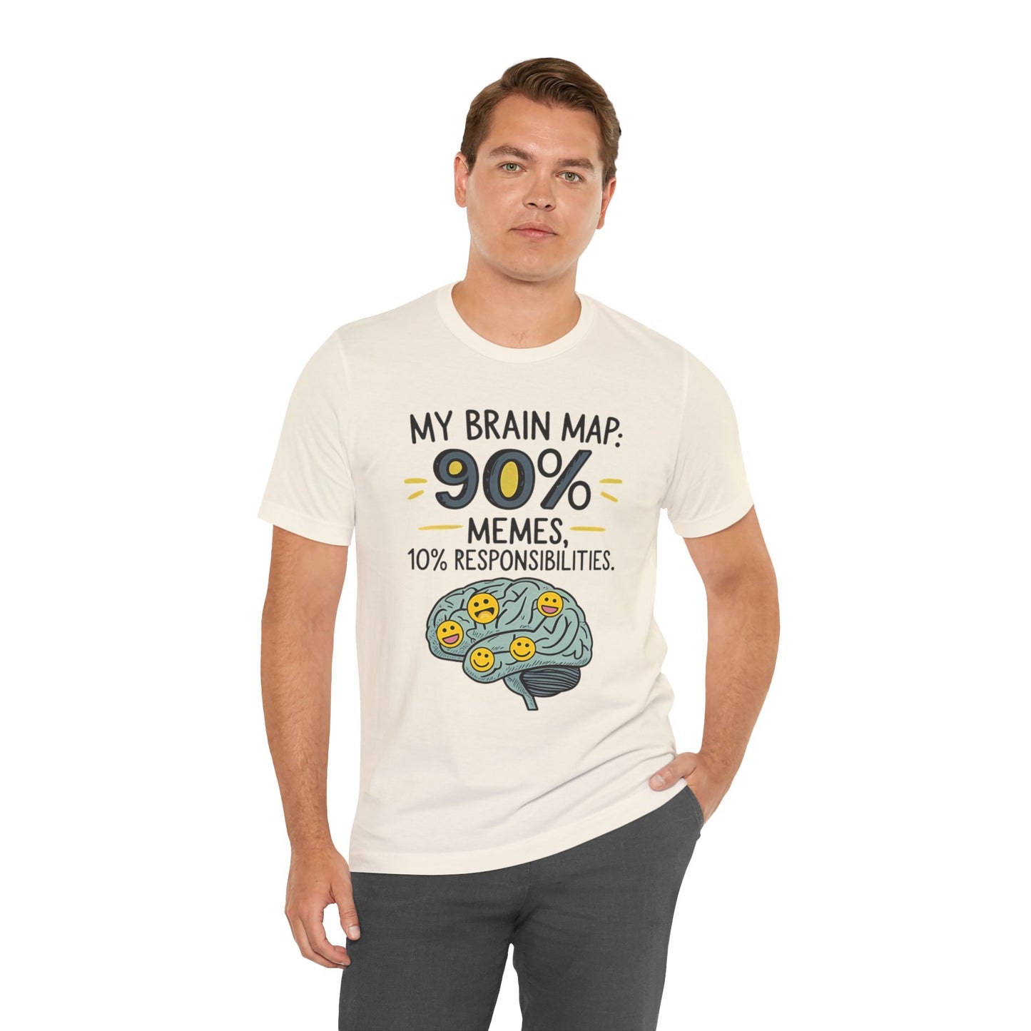 Funny Meme Tees for Stress Relief - 90% Memes, 10% Responsibilities