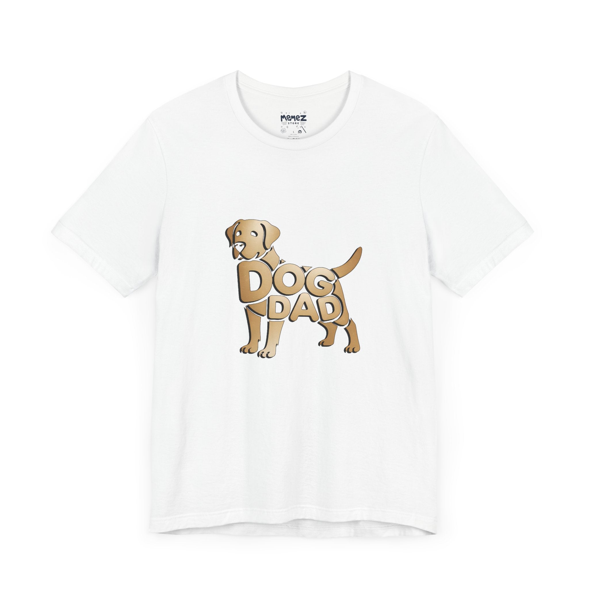 Dog Dad Typographical Pet Lovers Tee By Memez store