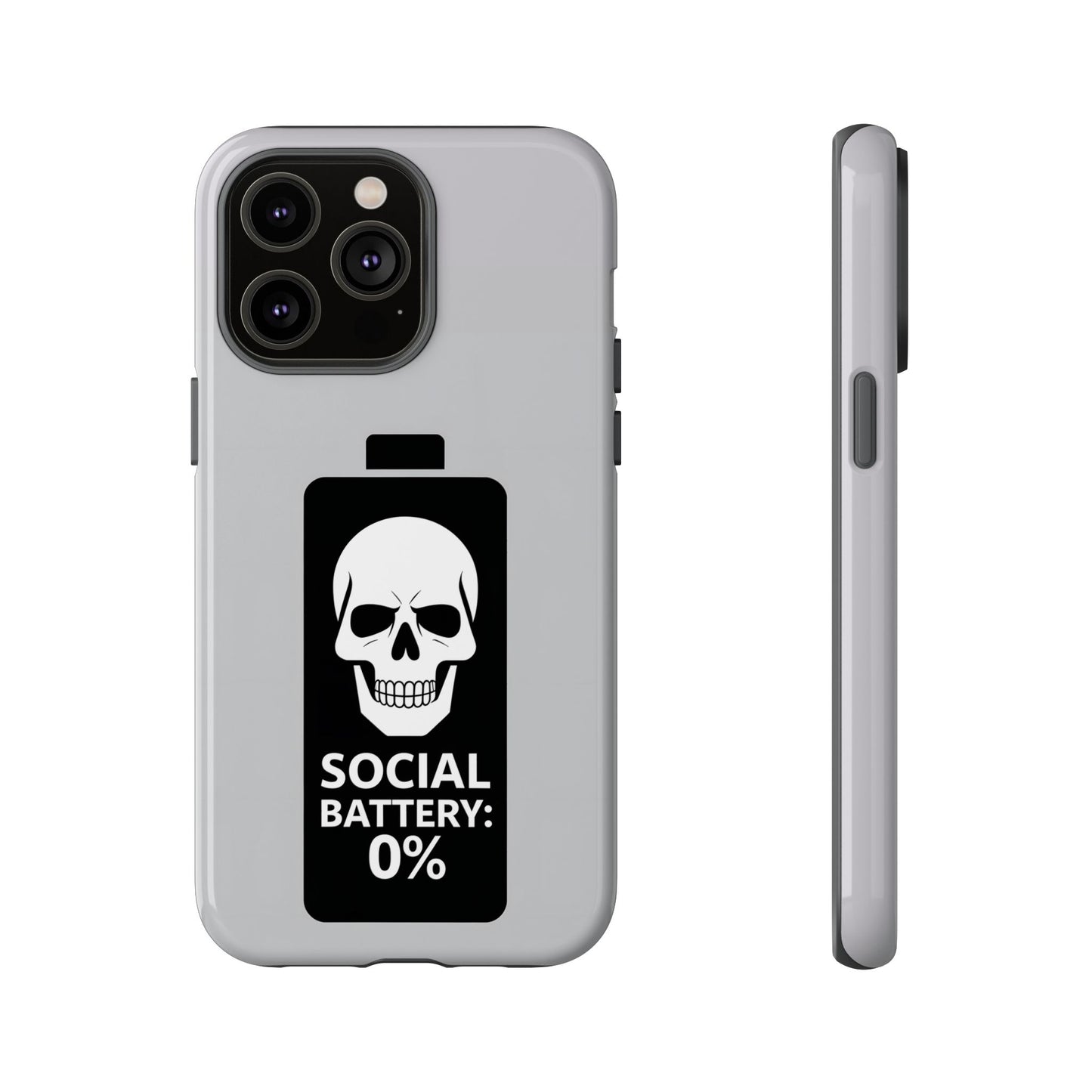 Social Battery Zeero I Phone case by Memez Store