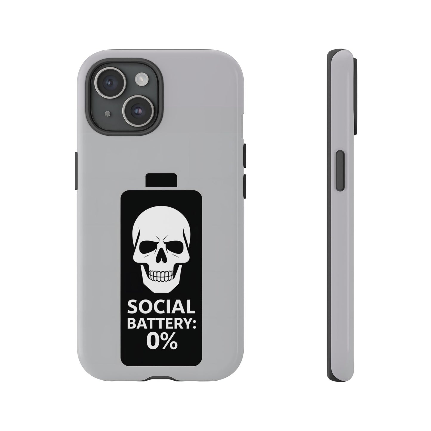 Social Battery Zeero I Phone case by Memez Store