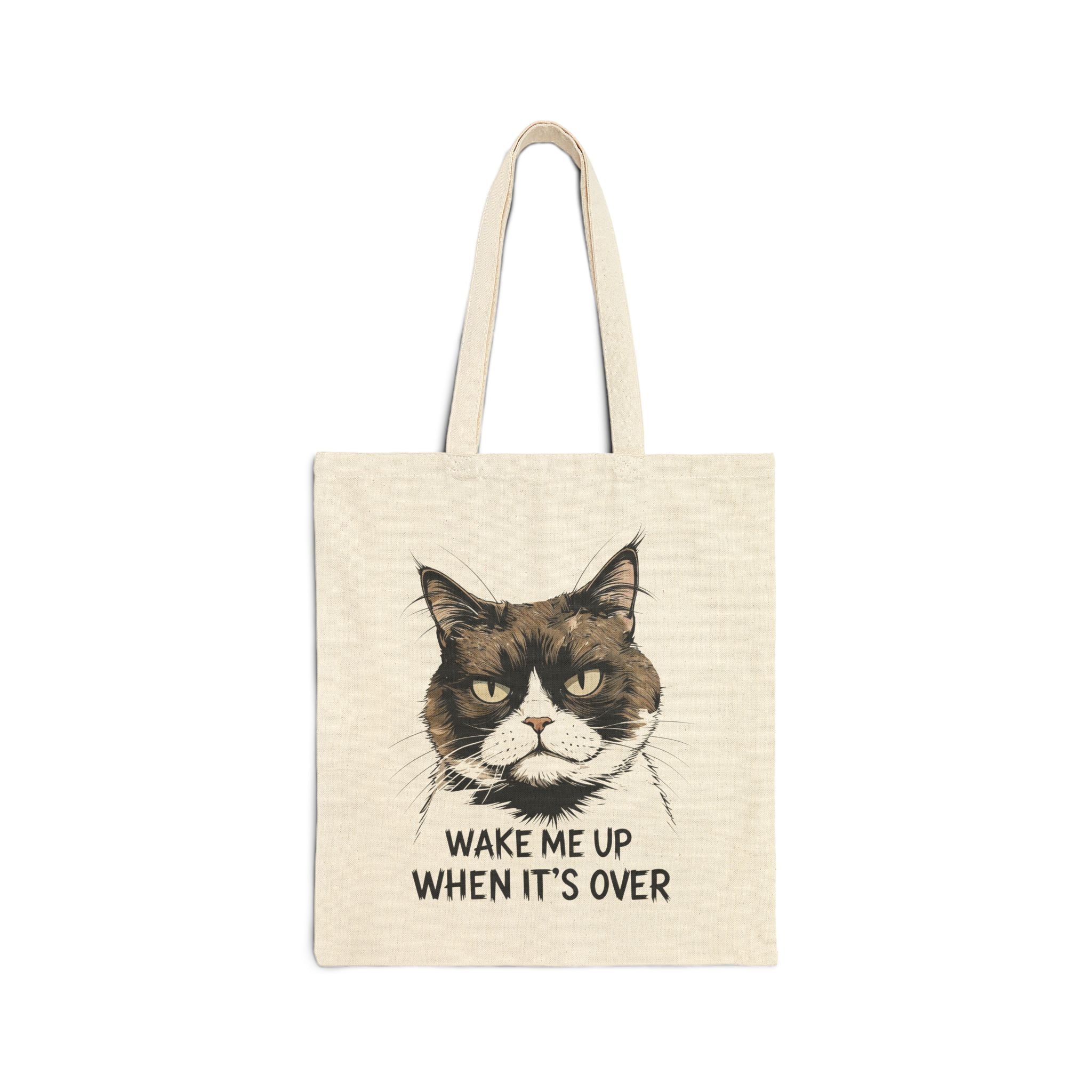 Wake up me when its Over Funny Tote Bag