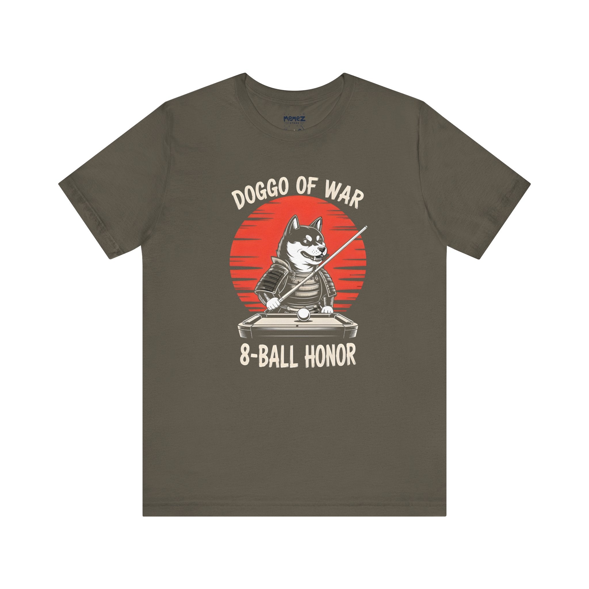 Unisex Tee Doggo of War Parody 8 Ball T-Shirt