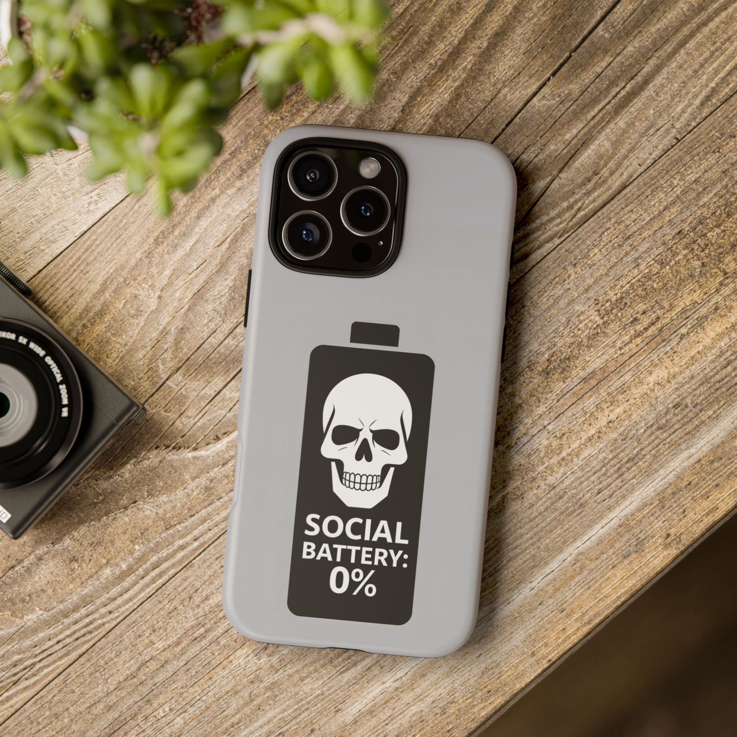 Social Battery Zeero I Phone case by Memez Store