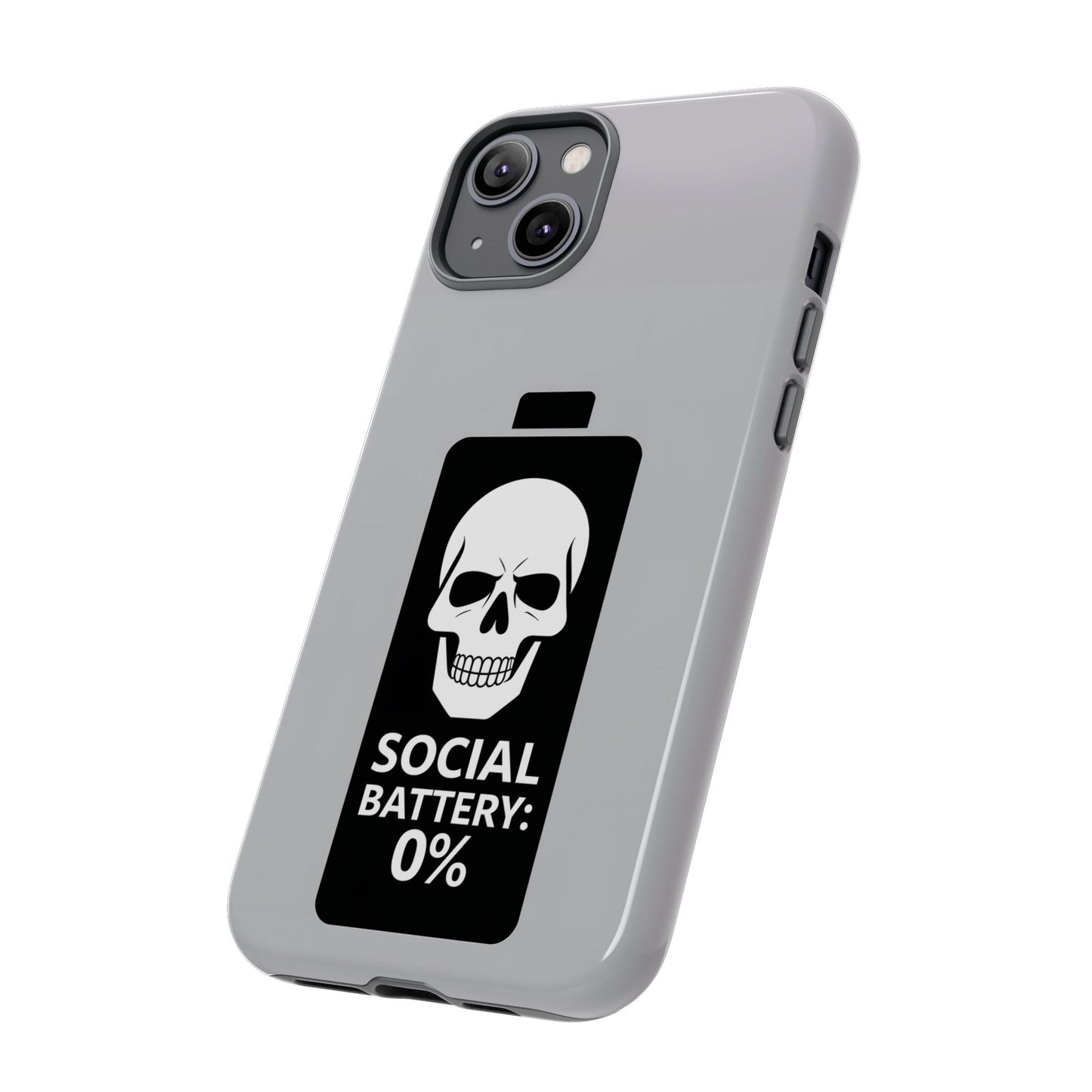 Social Battery Zeero I Phone case by Memez Store