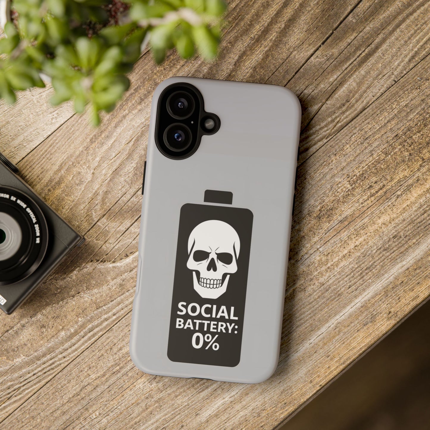Social Battery Zeero I Phone case by Memez Store