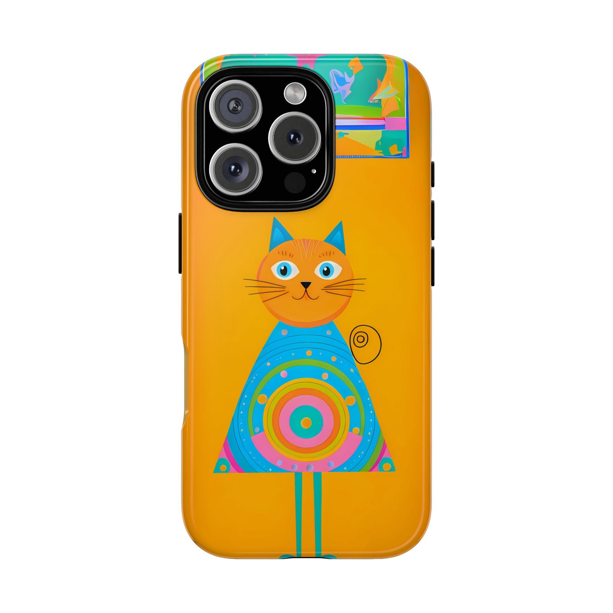 Cat Drawing by Kid – Cute Art Phone Case | Memez Store