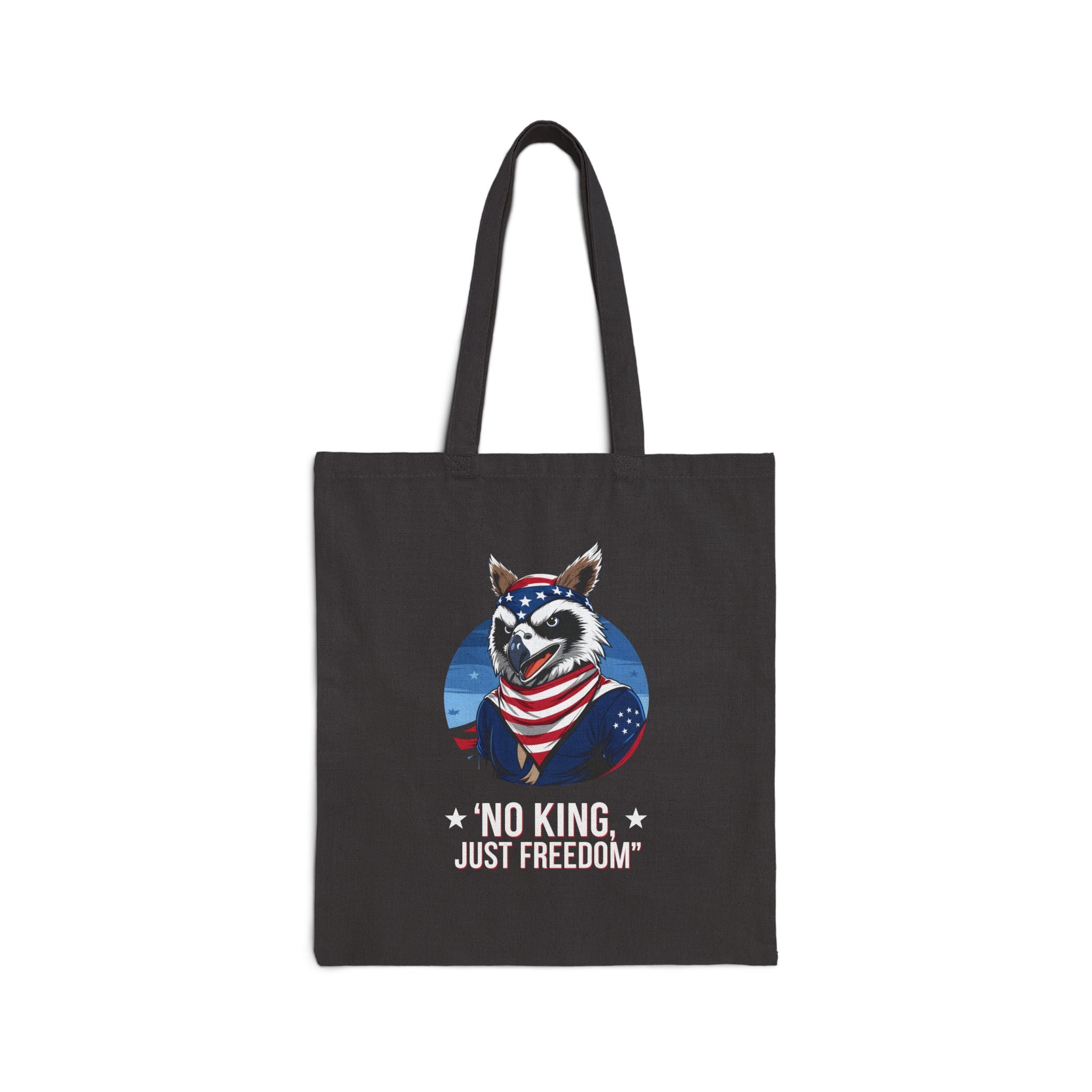Canvas Tote Bag - No King Just Freedom Design by memez Store