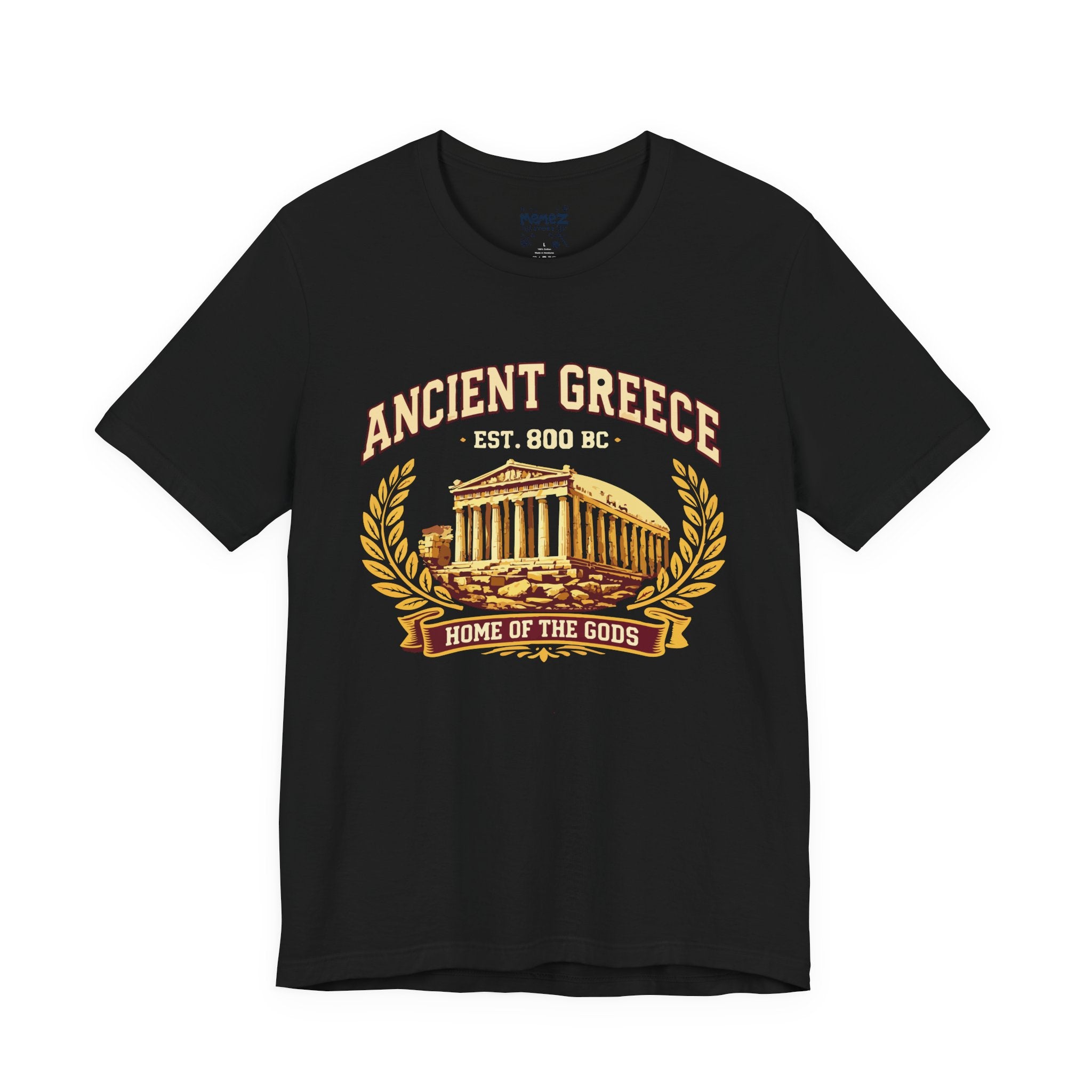 Ancient Greece Tee — 'Home of the Gods' Temple Graphic Shirt