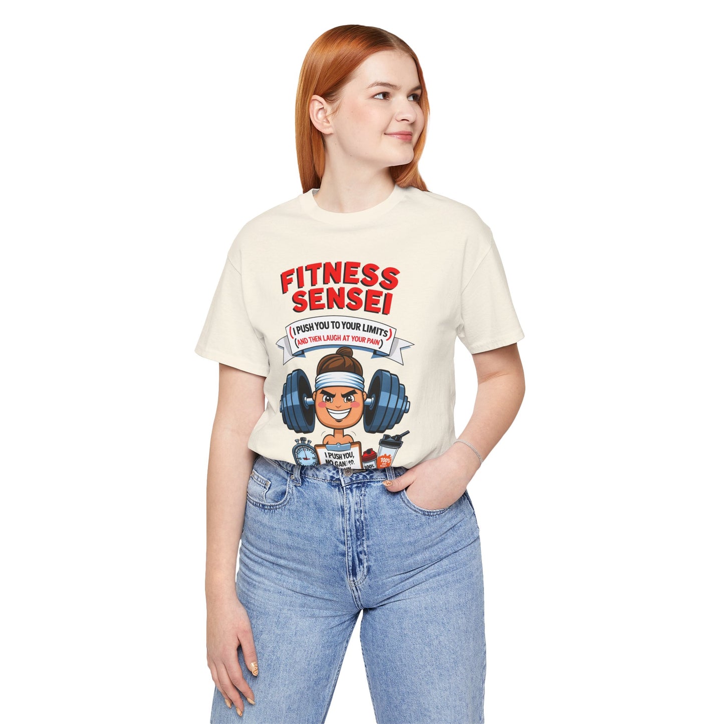 Fitness Sensei T-Shirt - gym lover funny tee by Memez Store