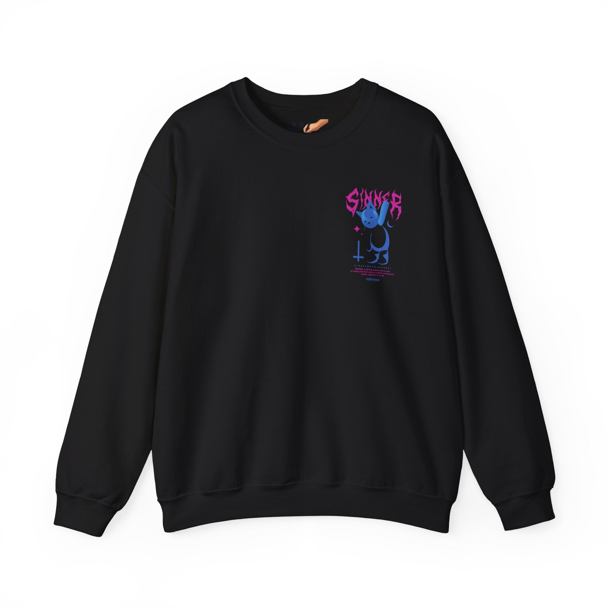 Sinner Streetwear Sweatshirt — Bold Graphic Crewneck