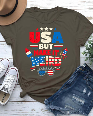4th of July Funny Graphic T-Shirt by Memez Store