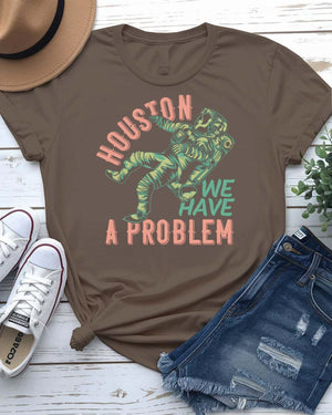 Houston We Have a Problem Urban Style Tee with static transmission on model