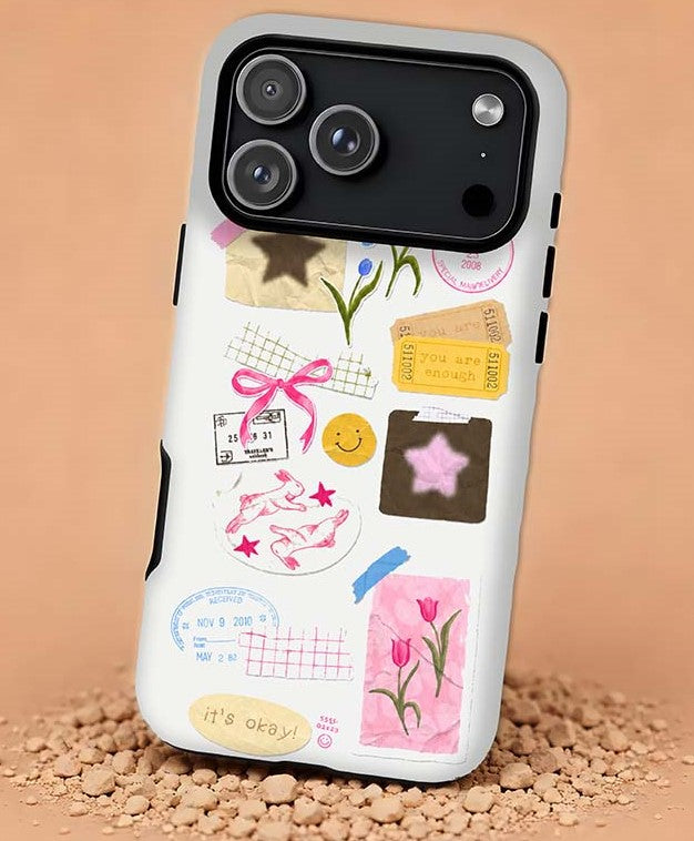 coquette stickers collage pink Magnetic Phone Case