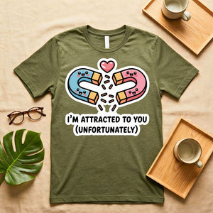 I am Attracted to You Magnet Science Pun T-Shirt