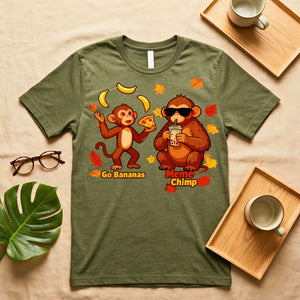 Go Bananas Fun Tropical Graphic T-Shirt