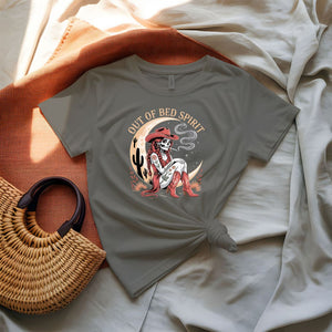 "Out of Bed Spirit Funny Skull Tee by Memez Store"