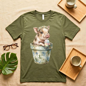 Piggy Boo Boo Crying Over Spilled Drink Meme T-Shirt