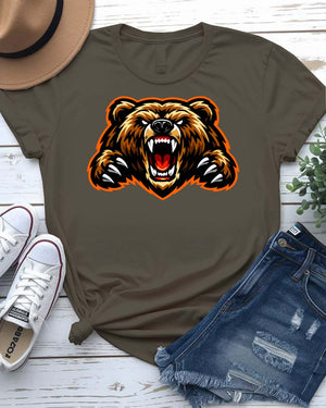 Angry Bear Graphic T-Shirt
