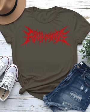 Barbwire T-Shirt with bold graphic barbed wire design across chest