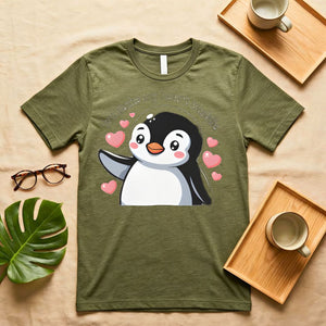 You Make My Heart Waddle Cute Duck Pun T-Shirt Couple Gift
