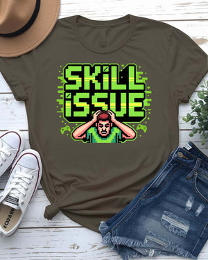 Skill Issue Gamer Graphic T-Shirt