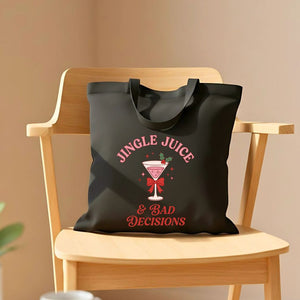 "Jingle Juice" Funny Holiday Cocktail Tote Bag