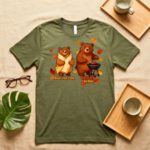 Bear-rito Time Cute Animal Pun T-Shirt