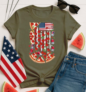 4th of July Food Meme Tee – Funny Grilling and BBQ Shirt for Independence Day by