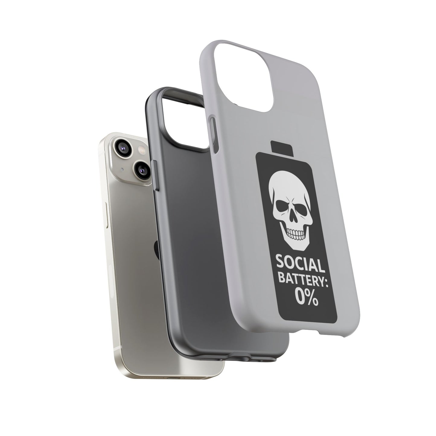 Social Battery Zeero I Phone case by Memez Store