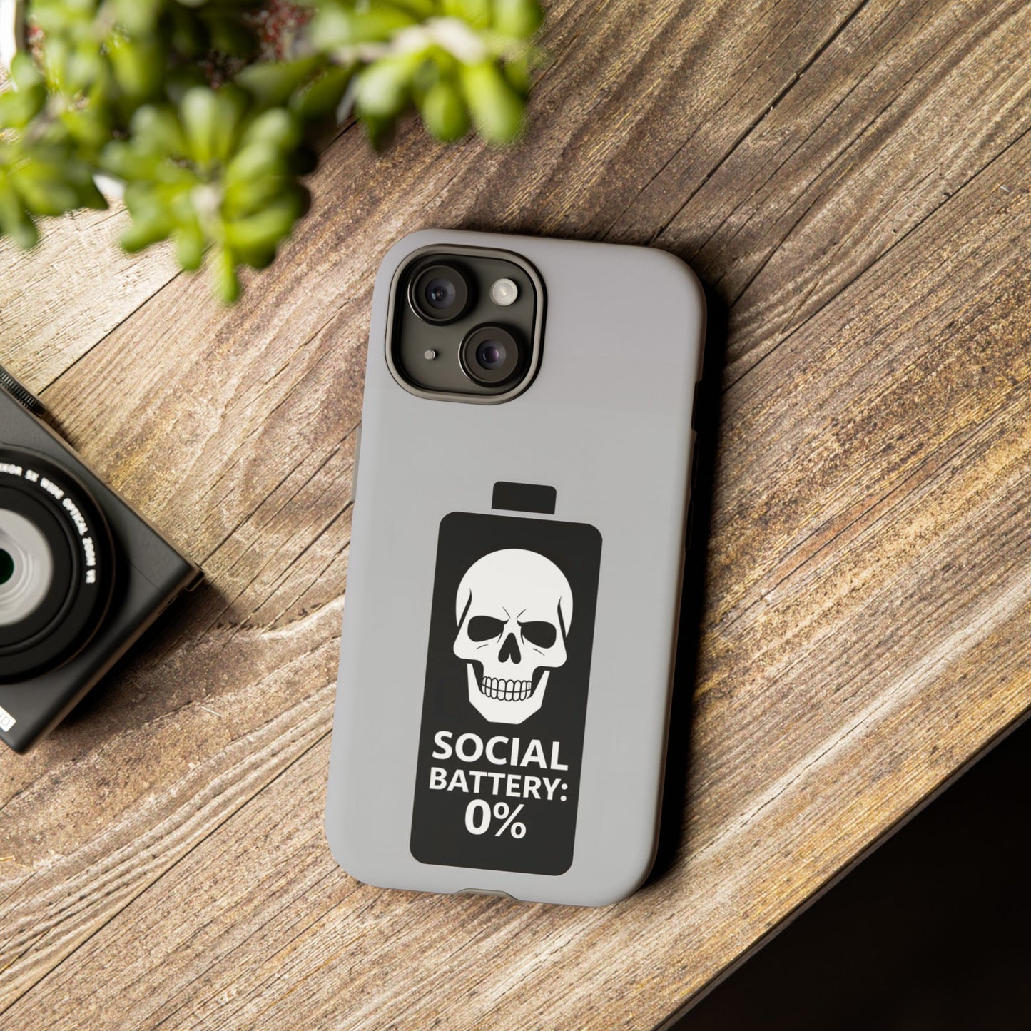 Social Battery Zeero I Phone case by Memez Store