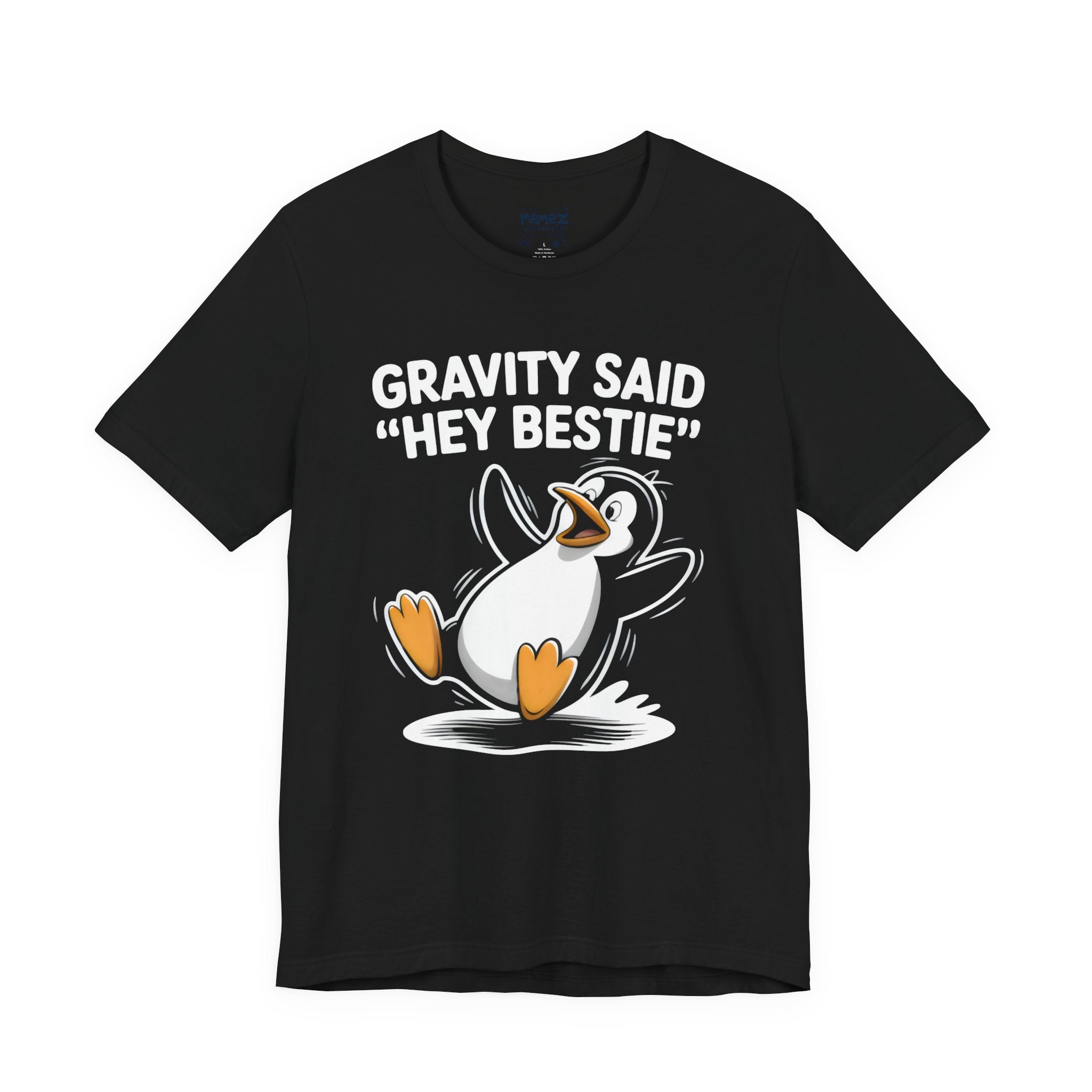 Gravity Said 'Hey Bestie' T-Shirt — Funny Best Friend Tee