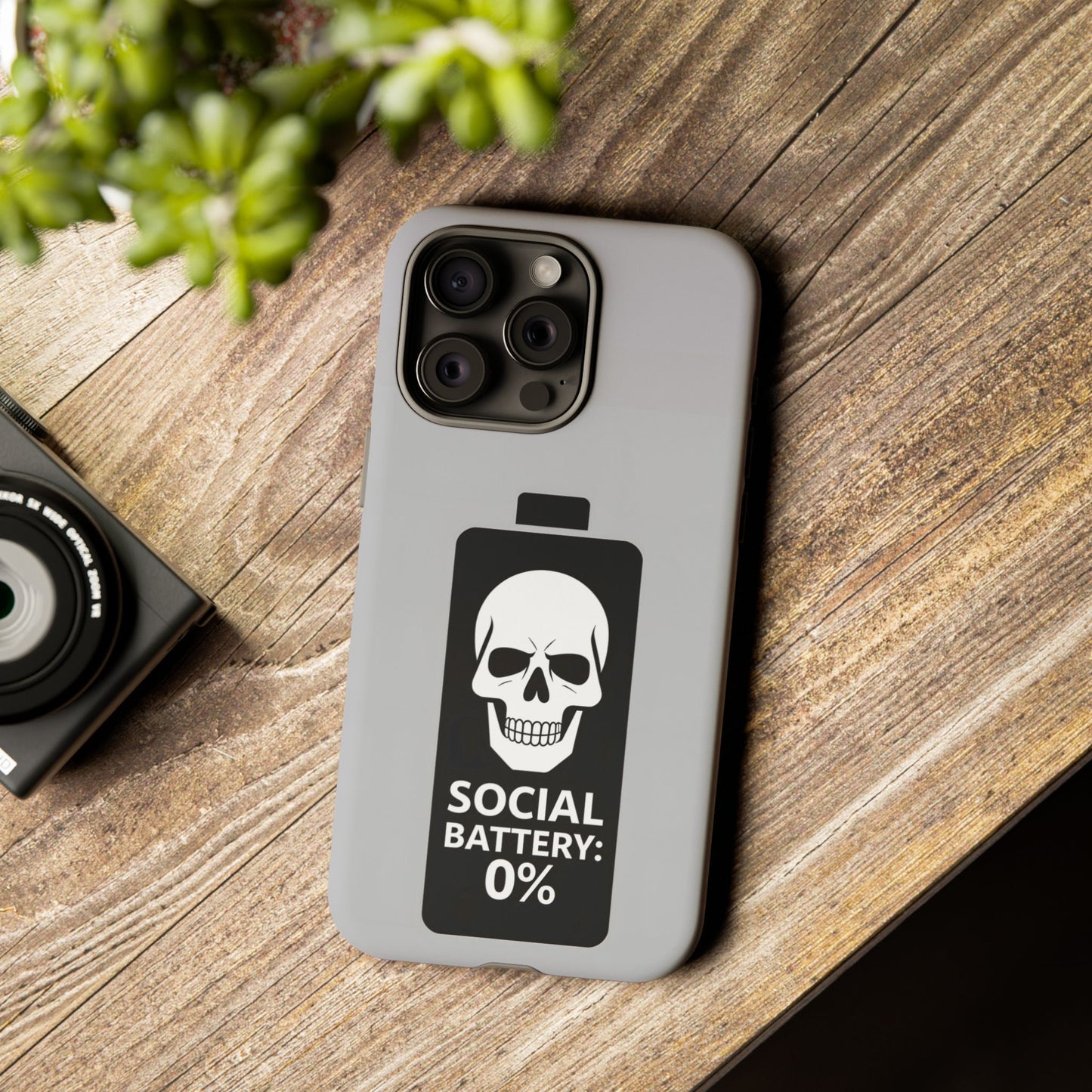 Social Battery Zeero I Phone case by Memez Store