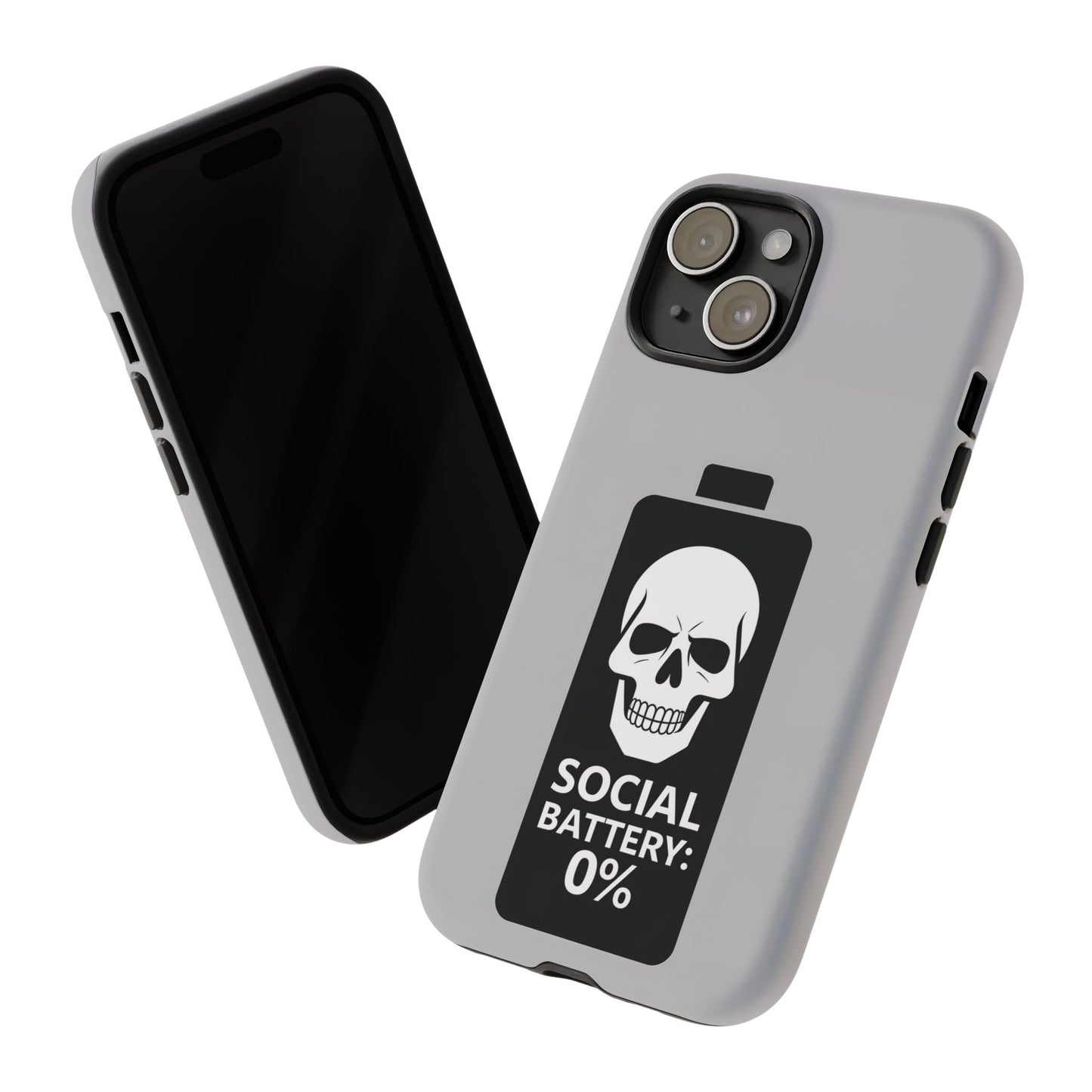 Social Battery Zeero I Phone case by Memez Store