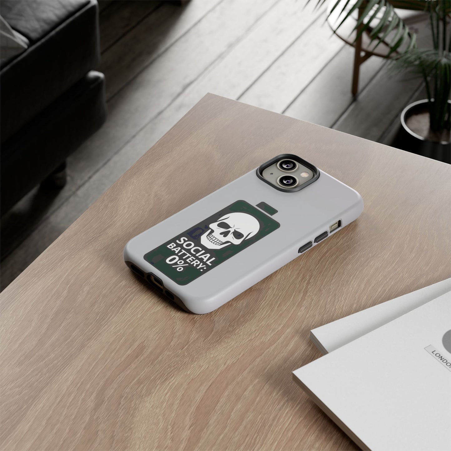 Social Battery Zeero I Phone case by Memez Store