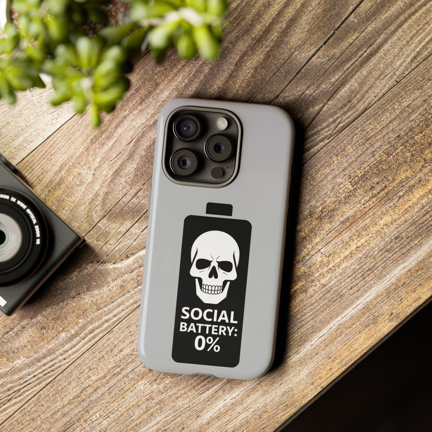 Social Battery Zeero I Phone case by Memez Store