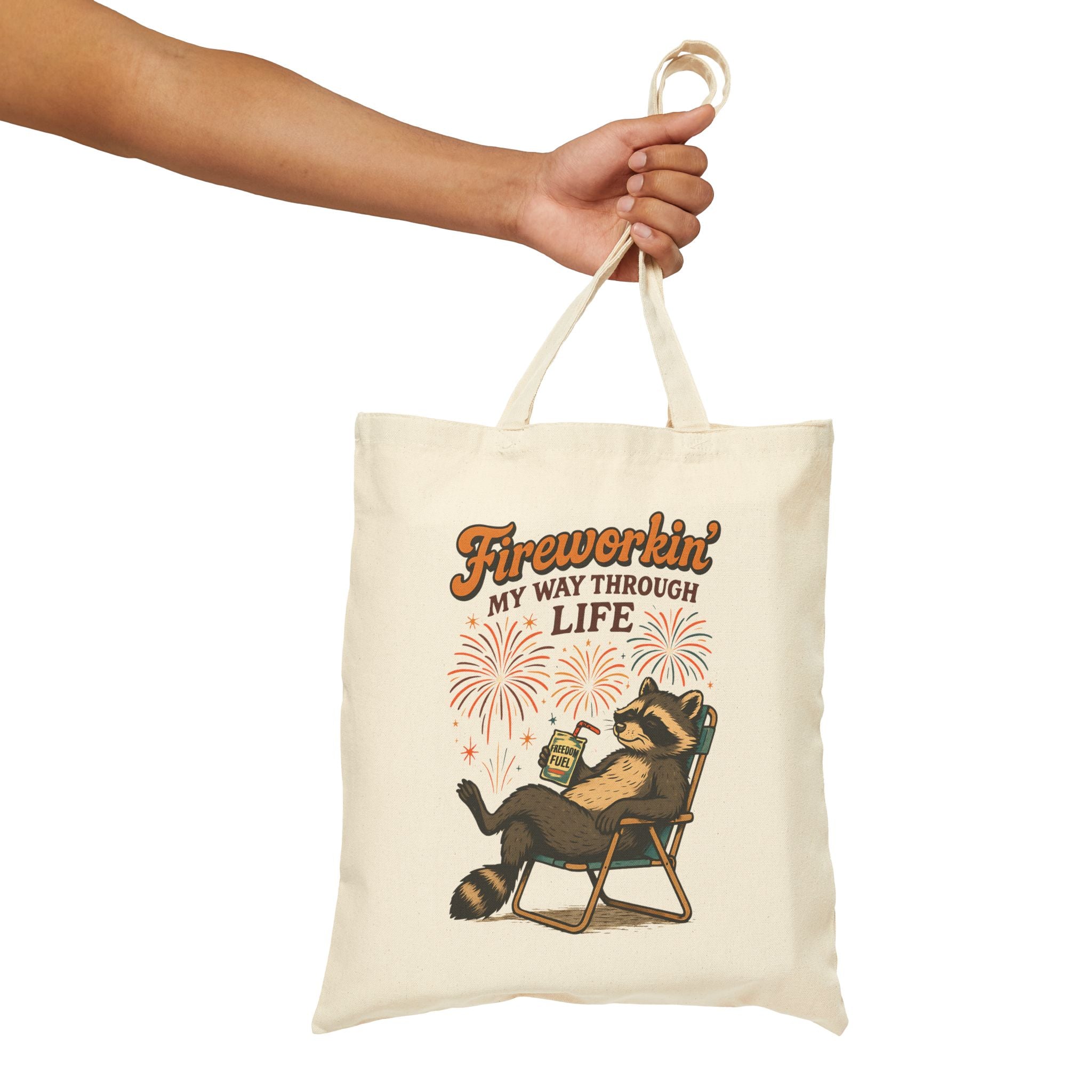 Fireworking 4th July Tote by Memez Store
