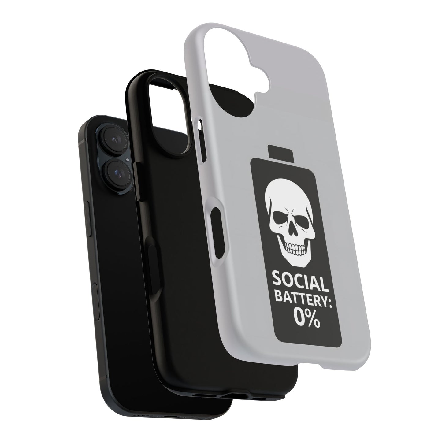 Social Battery Zeero I Phone case by Memez Store
