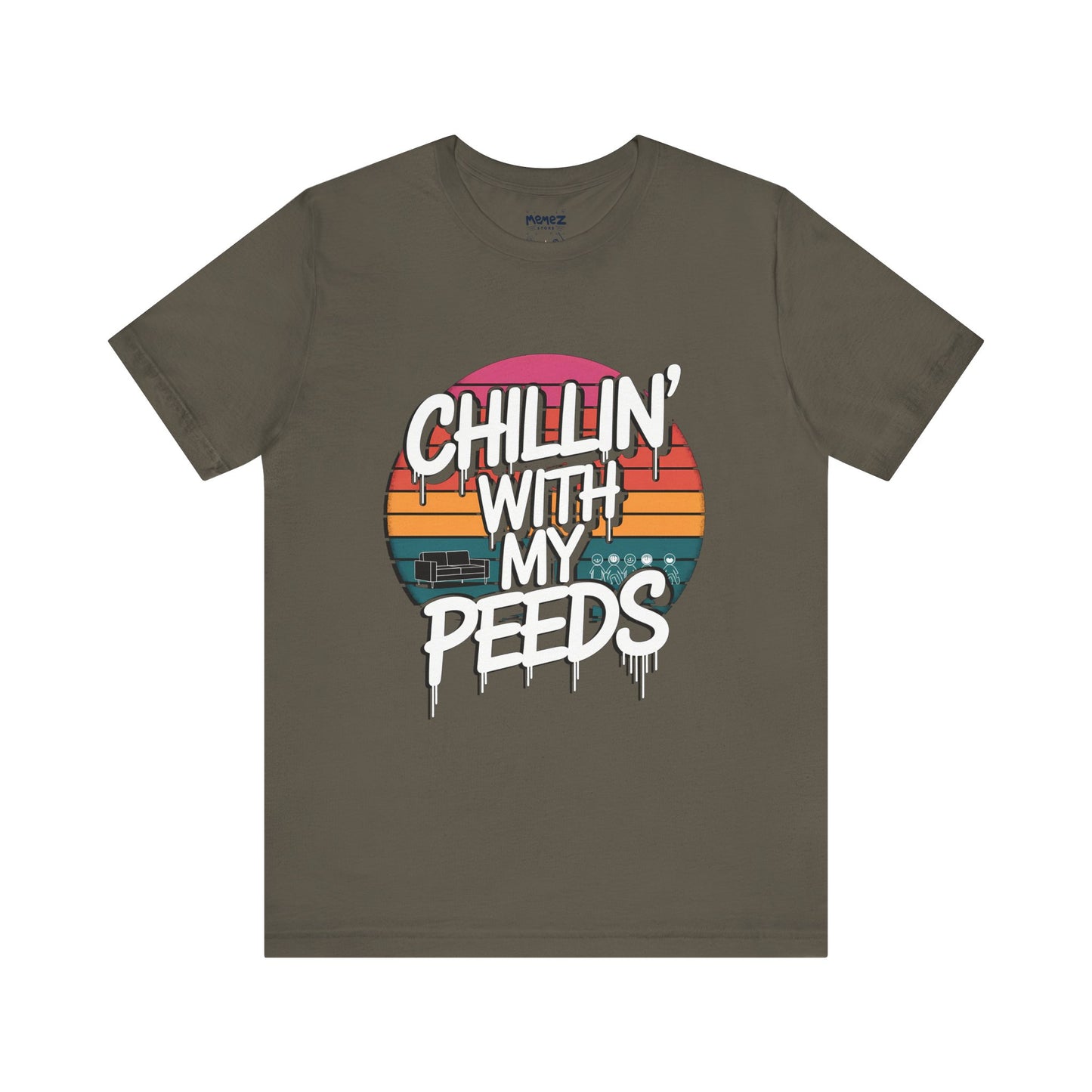 CHillin With Peeds A Funny Easter Tee By Memez Store
