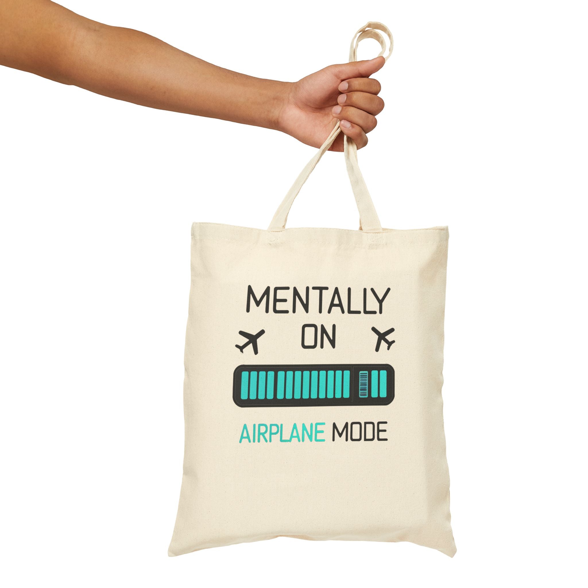 Mentallly on Air Plan Mode Funny Tote Bag