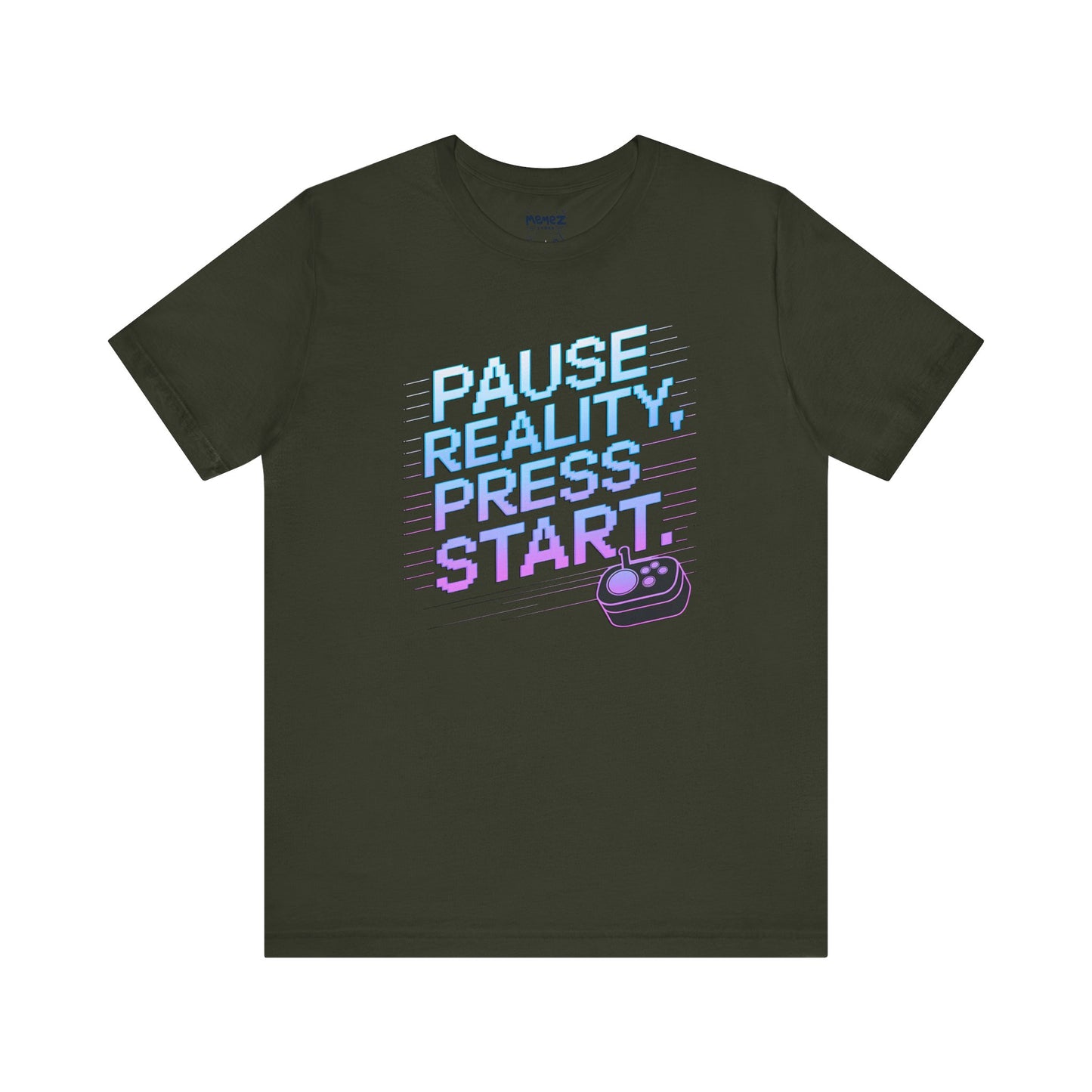 Gamer Pause Reality Press Tee - Unisex Jersey Short Sleeve