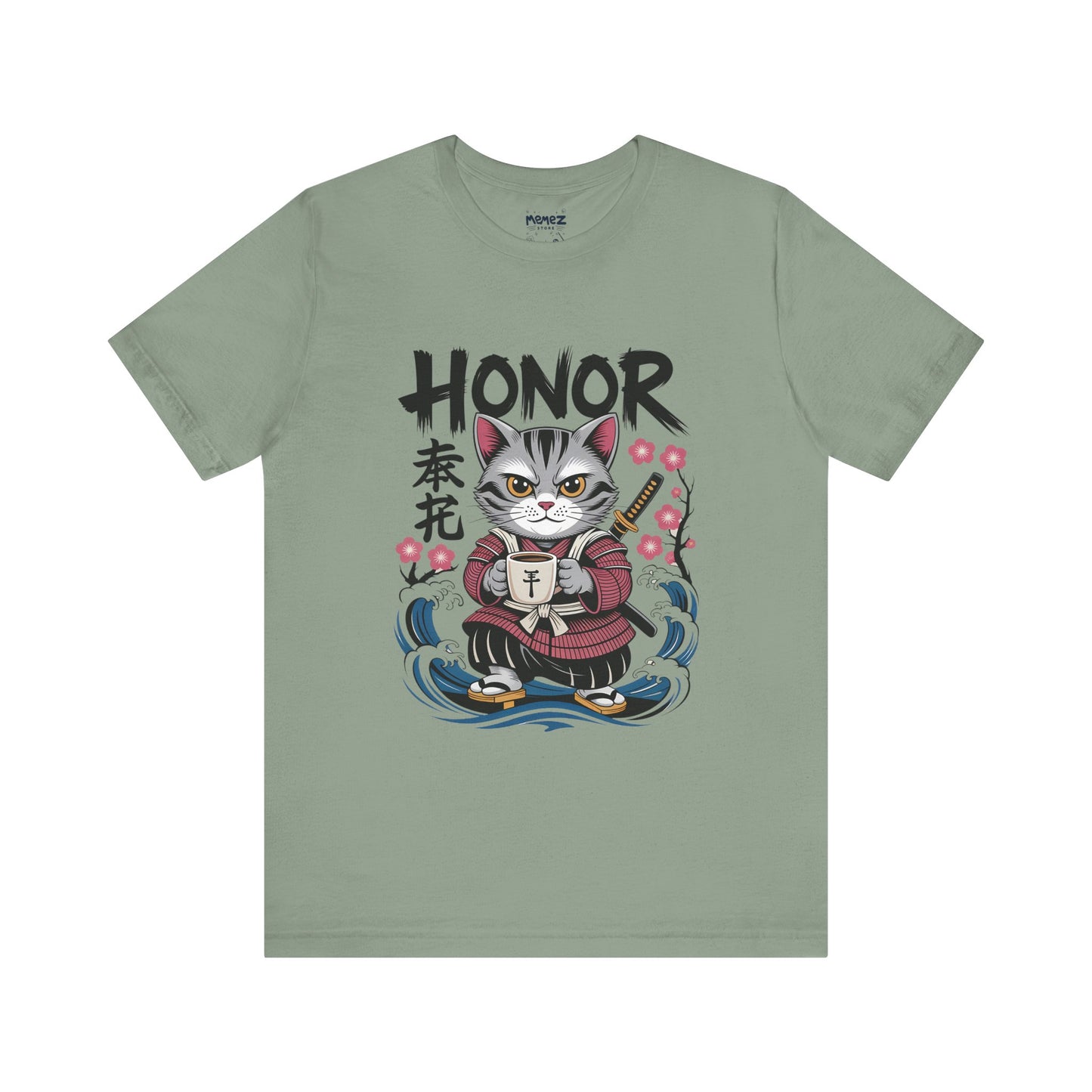 Japanese Noodle Funny Cat Tee
